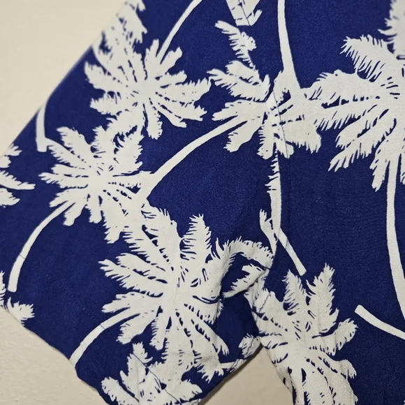 Kenny Flowers Blue Palm Limited Edition Button Down Cotton Hawaiian Shirt S - Picture 6 of 12